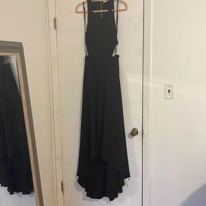 Ali & Jay high low black gown